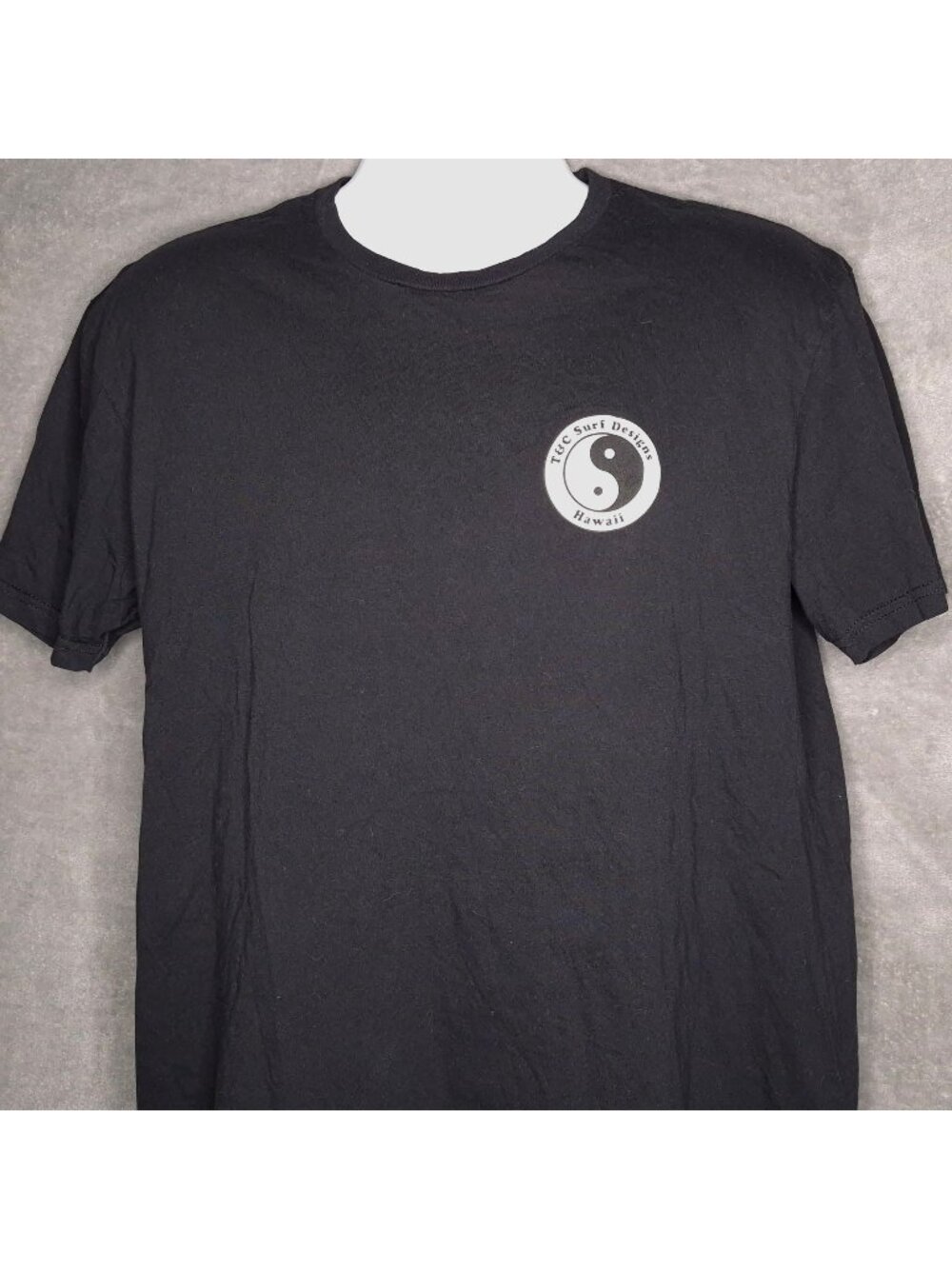 T&C Surf Designs Hawaii Mens Graphic T-Shirt Large Raised On Rice Sushi Black